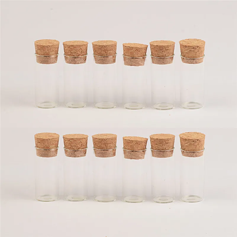 3ml 6ml Mini Glass Jars with Corks wide-mouth Bottles Jar Storage Bottles for Sand Liquid Food Bottles 100 pcs