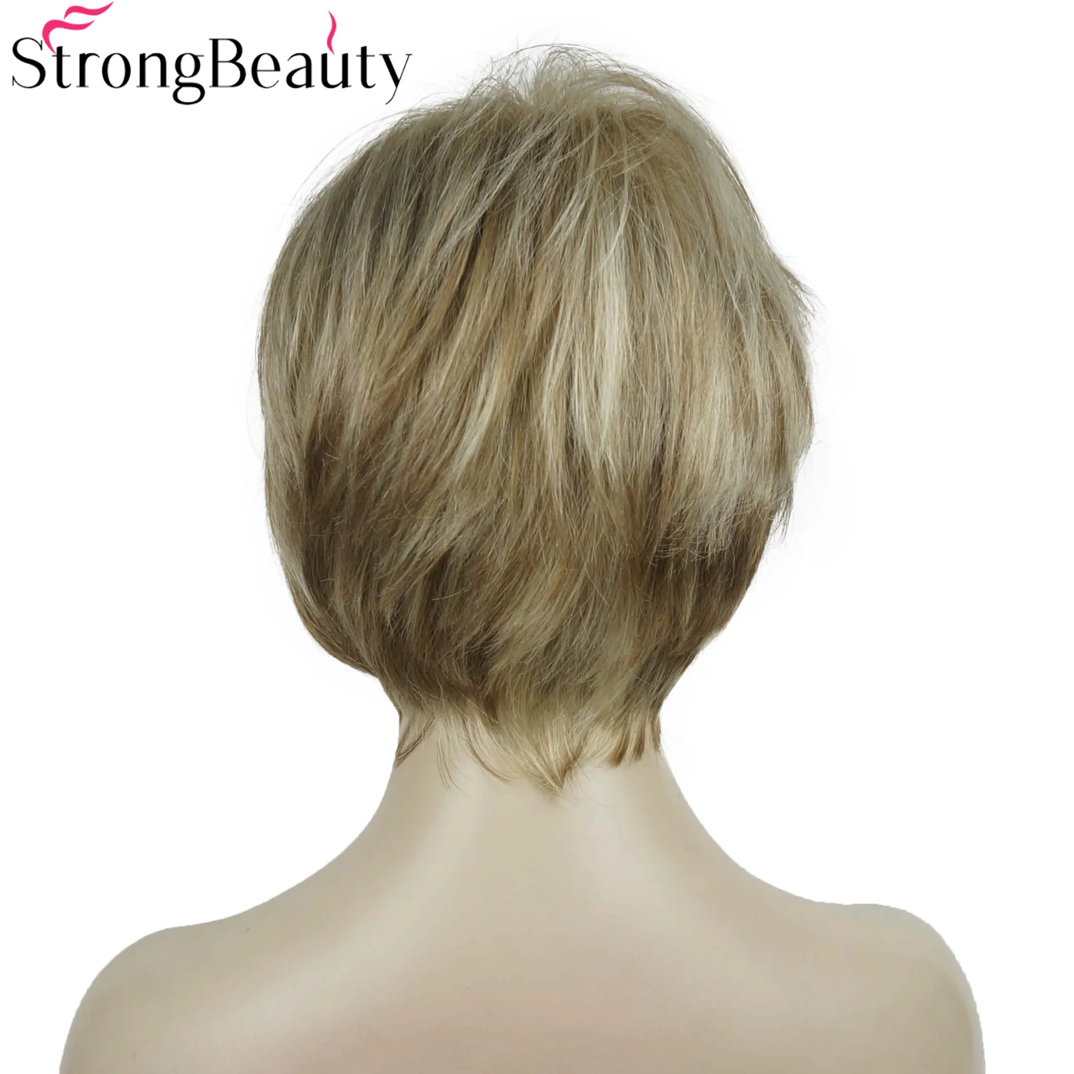 StrongBeauty Synthetic Wig Short Straight Wigs Women\'s Hair Natural Wig