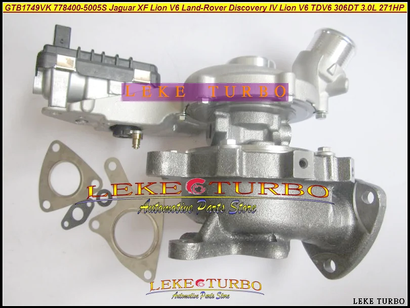 Turbo  GTB1749VK 778400 778400-5005S 778400-5004S 778400-0004 LR013202 For Jaguar XF Lion V6 For Land-Rover Discovery 3.0L