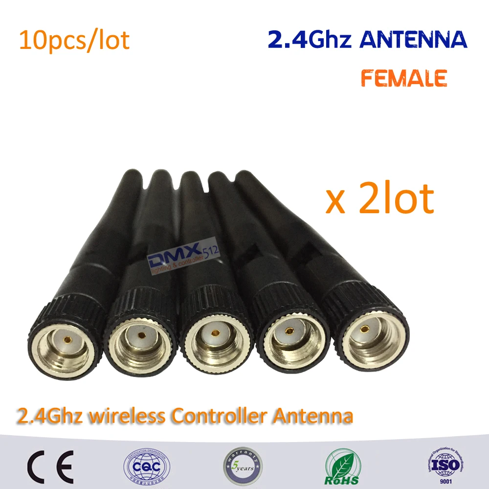 NEW arrival female antenna 10pcs/lot 2.4Ghz wireless dmx antenna