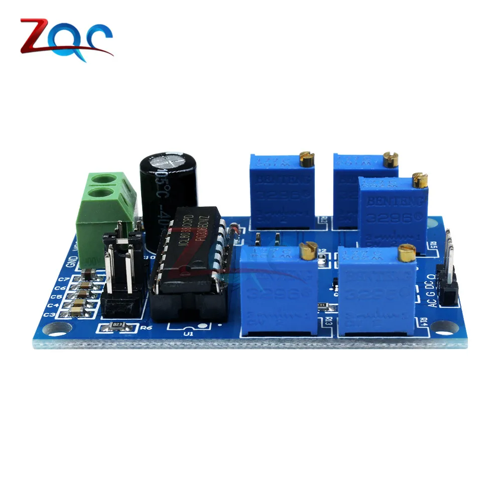 ICL8038 Signal Generator Medium/Low Frequency 10Hz-450KHz Triangular/Rectangular/Sine Wave Generator Module 12V to 15V