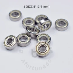 Bearing 10 Pieces 695ZZ W5 5*13*5(mm) chrome steel 639/5ZZ Metal Sealed High speed Mechanical equipment parts