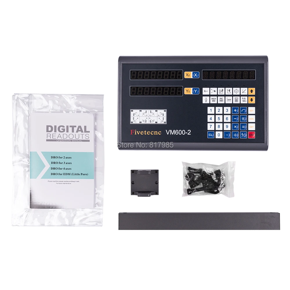 Fivetecnc VM600 DRO 2 Axes 3 Axis Digital Readout Counter Display for Milling Lathe Machine