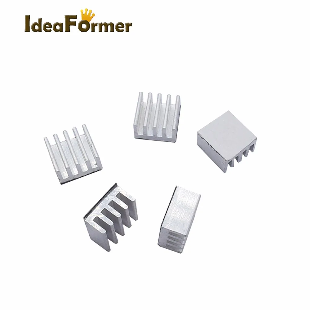 5/10pcs Stepper Driver A4988 Heatsink Aluminum Silver Heat Sink For 3D Printer Multiple options