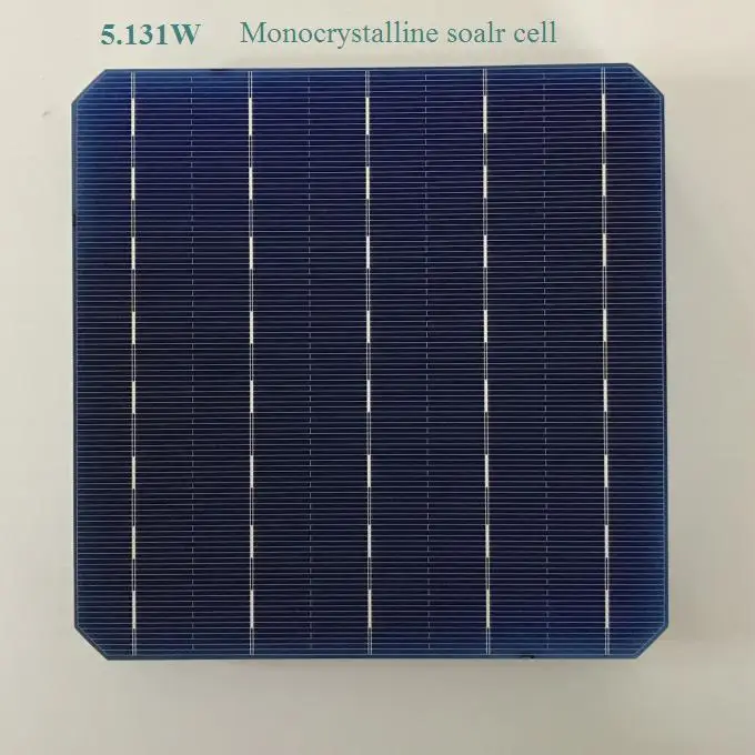 100pcs Monocrystalline solar cells 21% High Effciency 5.2W 0.5V Grade A Photovoltaic cell 6'x6' for mono silicon solar panel