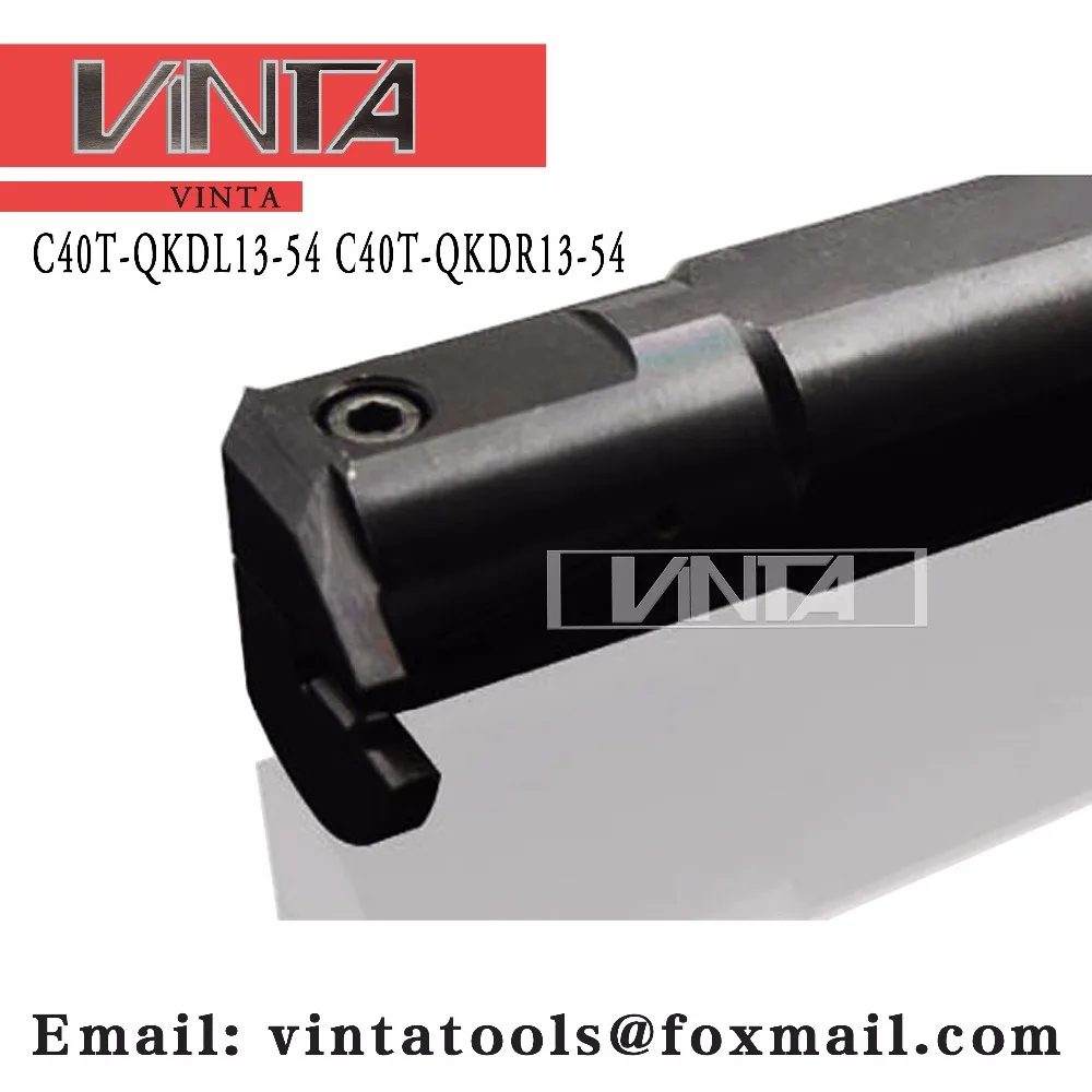 

C40T-QKDL13-54/ C40T-QKDR13-54 Internal grooving and turning tool holder matched insert ZTKD0608-MG