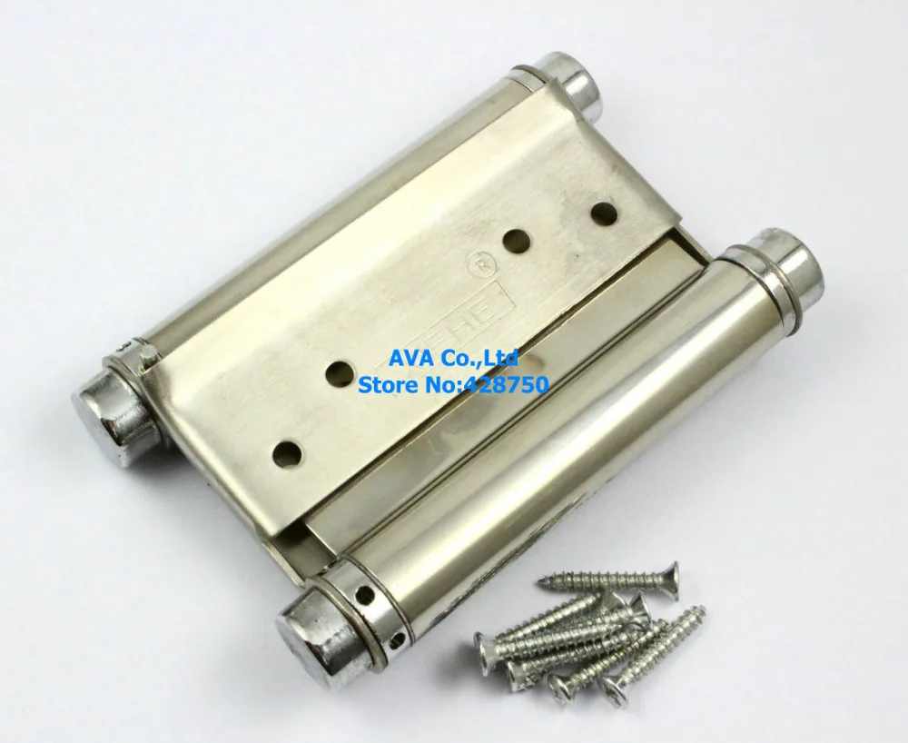 

2 Pieces 4" Double Action Spring Hinge Saloon Cafe Door Hinge Swing Western Door