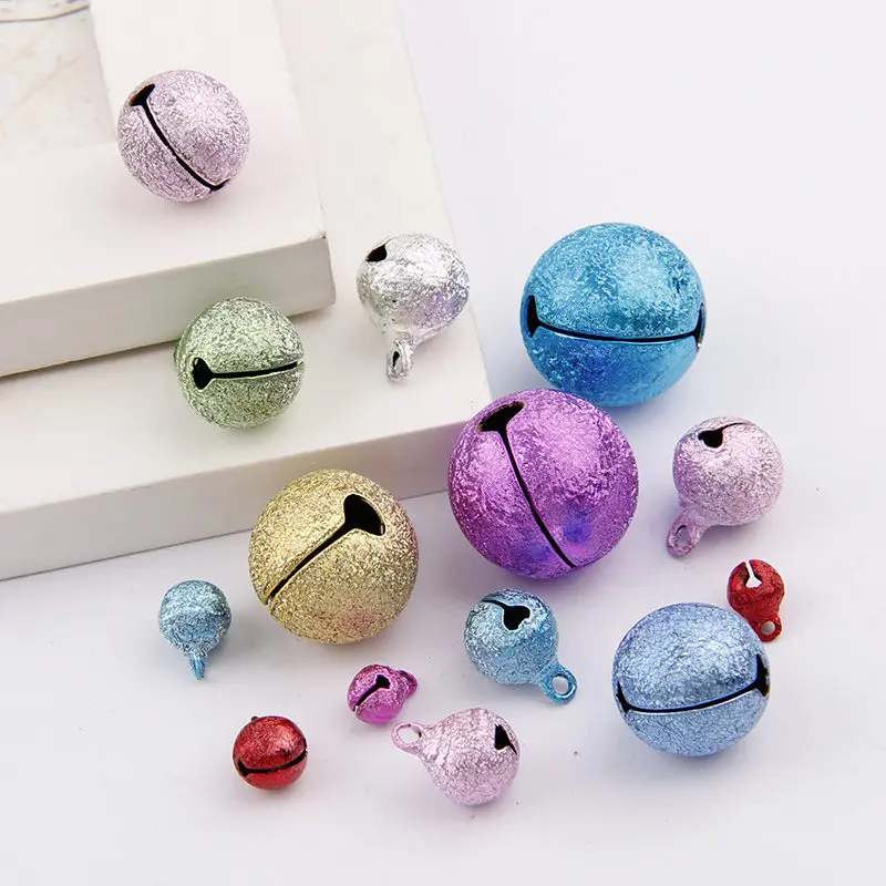 6-20mm Mix Color Copper Matte Christmas Open Bells Pendant Handmade Party DIY Crafts Accessories