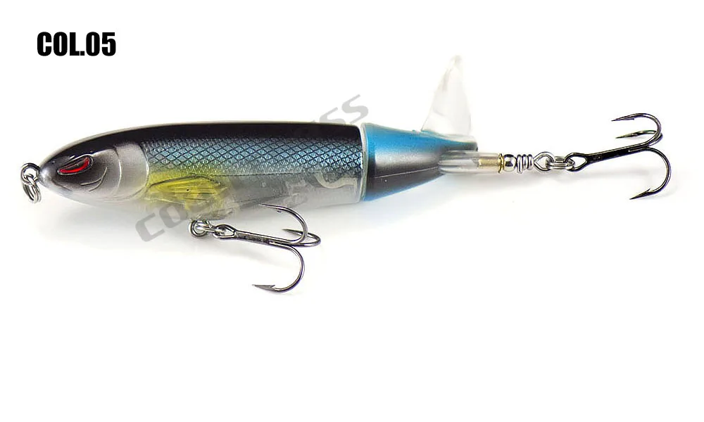 Countbass Surface Whopper Plopper mit VMC-Haken 110 mm 4-21/64 Zoll 19,7 g 11/16 oz., Wobbler Popper Topwater Soft Rotating Tail – Detail 13