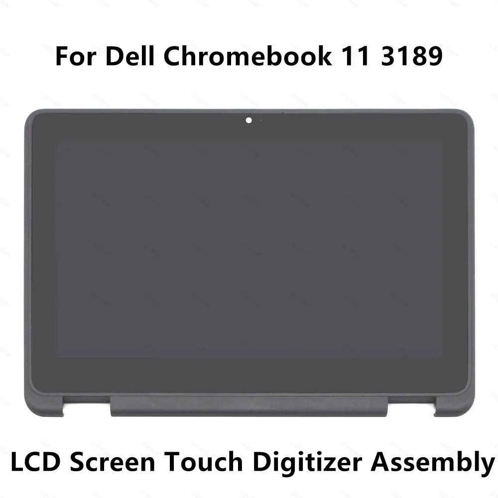 Lcd Touch Screen para Dell Chromebook 11 3189 Vidro Digitalizador Montagem do Painel Mais Moldura Moldura Nv116whm-n43 1366×768