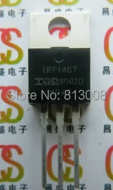 IRF1407PBF TO220AB 100% new Original Genuine Single N-Channel Transistor Power Mosfet Flange Mount Emax Stock Free Ship 20PCS