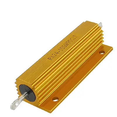 1pc Electrical 5% 100 Watt 100W Aluminium Resistor 0.1R  0.5R  1R  5R  10R  200R  20K Need Leave Amessage For The Resistance