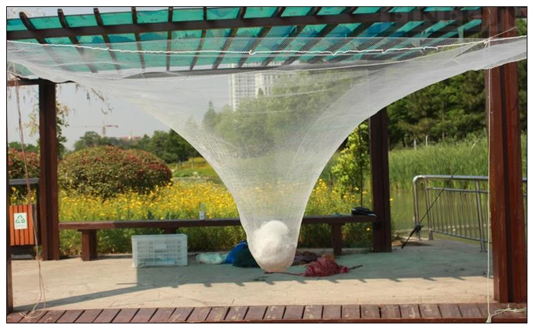 Finefish Strong Nylon Line Moving Small Mesh Fishing Net Carried Automatic Lobster Catch Fish Net Manual Pick Gillnet Cast Nets
