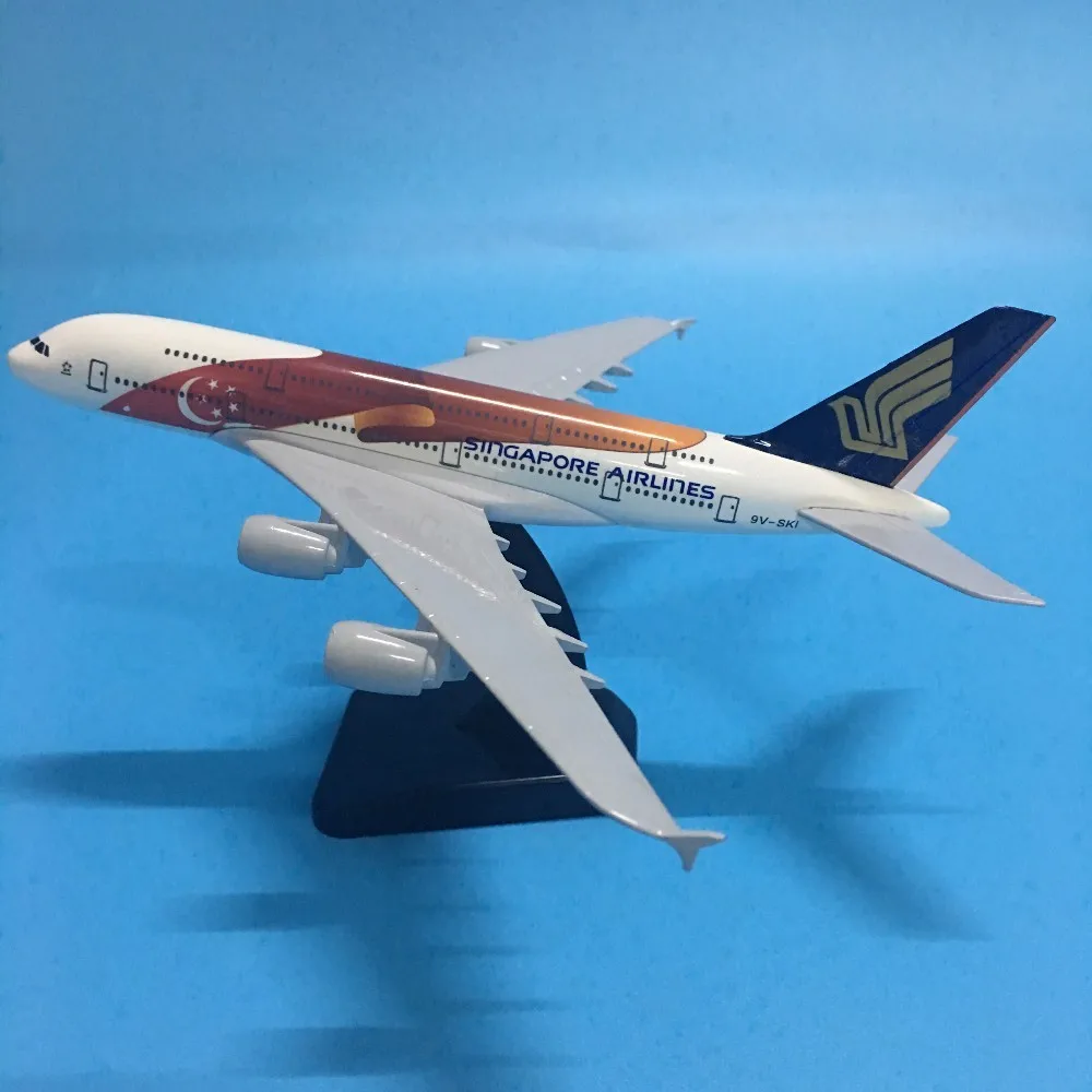 

JASON TUTU Diecast Metal Aircraft Model 1:200 20cm Plane Model Airplane Model Singapore AIRLINES Airbus A380 Airplanes Plane Toy