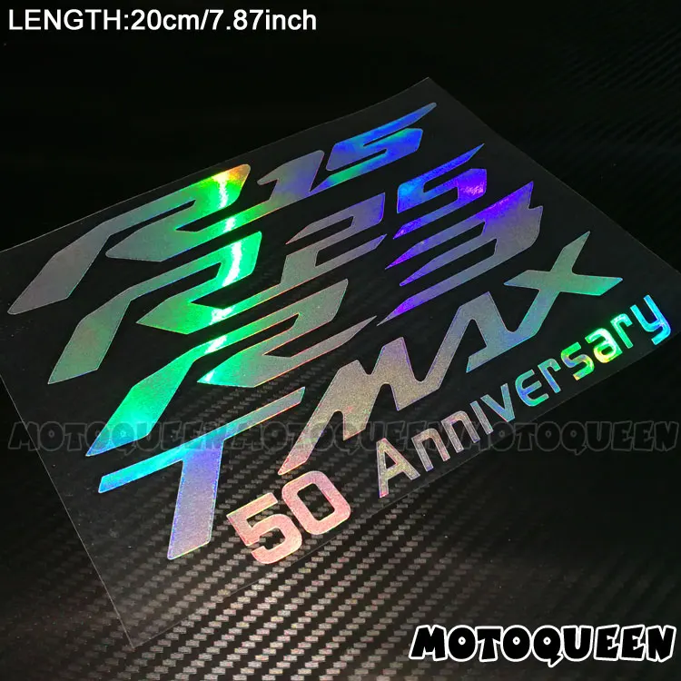 Motorcycle Reflective Helmet Tank Pad Fairing Stickers Decals for YAMAHA YZF R1 R1M R15 R25 R3 TMAX 500 530 XJ6 MT-07 MT-09