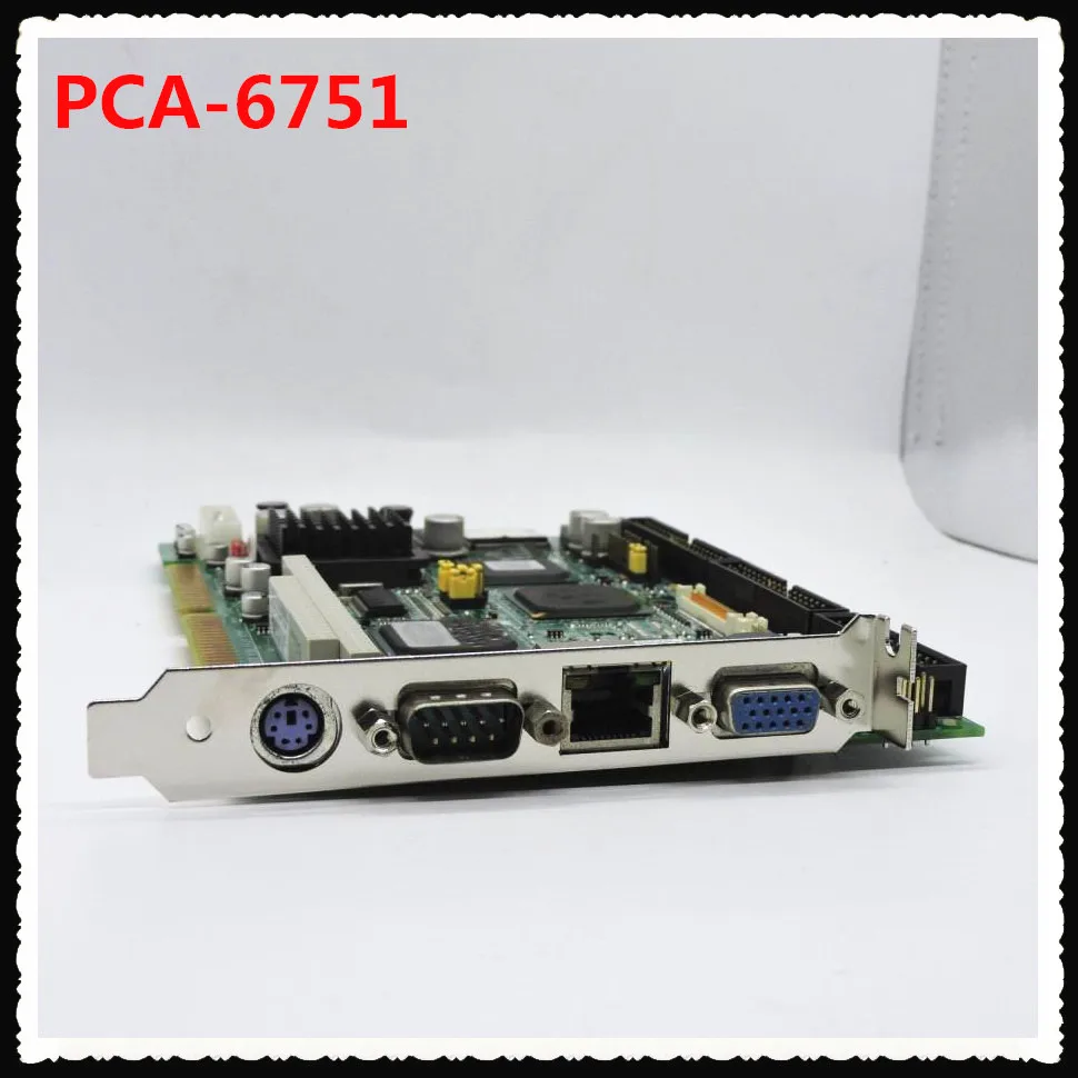 New Fanless Brand PCA-6751 B202-1 ISA Industrial PC Mainboard Half-Size CPU Card PICMG1.0 With CPU RAM Lan PC104