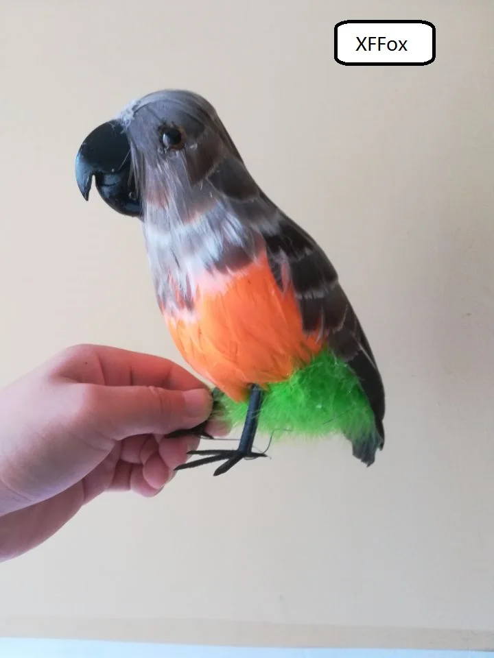 

creative real life gray parrot model foam&feather simulation parrot bird gift about 25cm xf0136