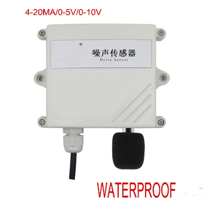 

Free shipping 1pc High precision on line monitoring noise sensor transmitter 4-20mA/0-5V/0-10V waterproof Noise sensor sound