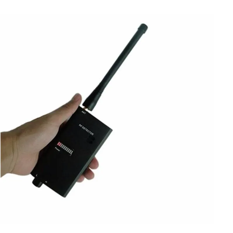 

High QuanlityWireless Wire Tap Detector RF Video and Audio Signal Black RF Metal Detecting for Govermant and Police 007A