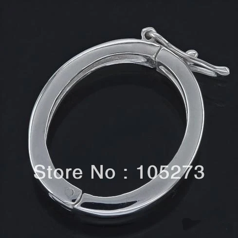 

New Arriver Large 925 Sterling Silver Shortener Pearl Enhancer Click Clasp 18.5x33x3mm High Quality Wholesale New Free Shipping