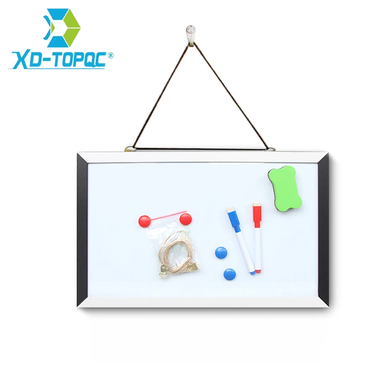 Xindi 25*35 Cm Bảng Trắng MDF Trắng Đen Khung Từ Bảng Trắng Cho Hương Mới Vẽ Bảng Khô xóa Bảng Thông Báo WB07