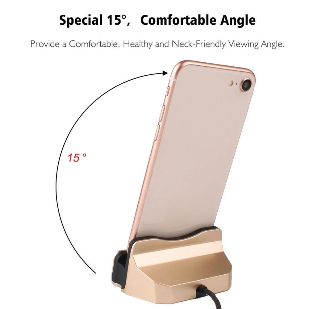 Charging Station Docking For IPhone XS MAX XS XR X 8 USB Cable Sync Cradle Charger Dock For Android Type C Samsung Stand Holder