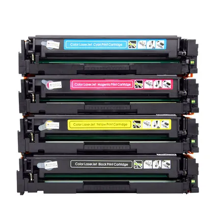 CF540a CF541a CF542a CF543a Refillable Toner Cartridge 203A Compatible HP Color LaserJet M254dw 254nw MFP M281cdw 281fdW 280nw