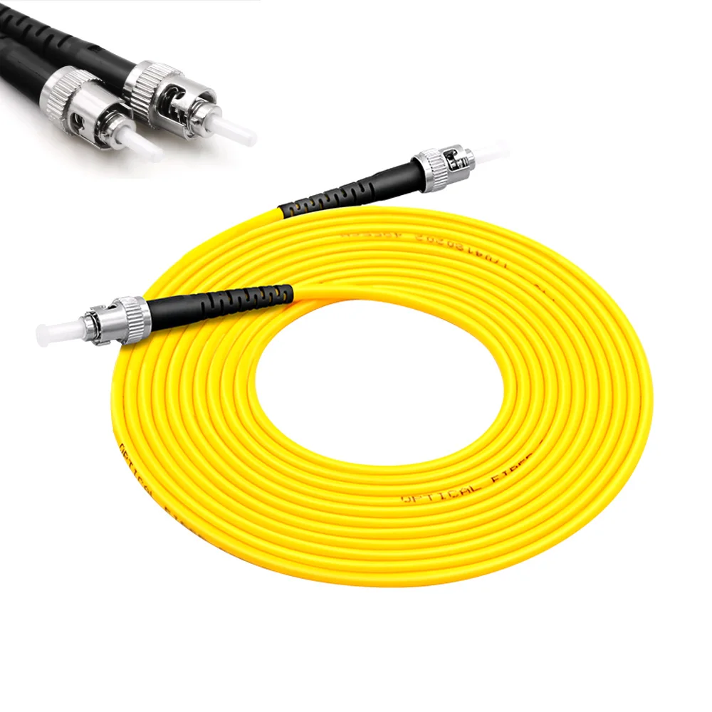 

10pcs High Quality 3M ST-ST ST Simplex 9/125 SingleMode SM Fiber Optic Cable Patch Cord Jumper,Telecom level, Wholesale