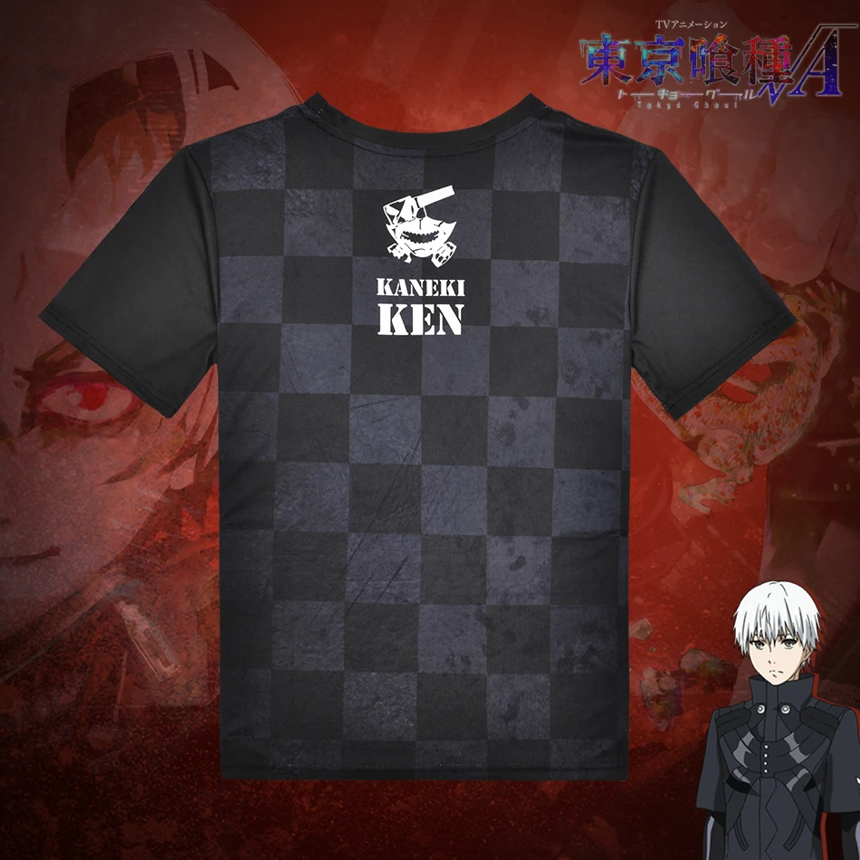 Kaneki Ken Short sleeve T-shirt full-color O-Neck The spring/summer type of cosplay T-shirts