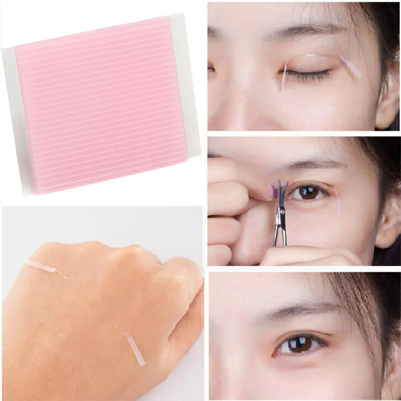 520pcs Double Sides Eyelid Stickers Magic Stretch Fiber adhesive medical Eye Tape Strips for Women Lady Makeup Tools Wholesale