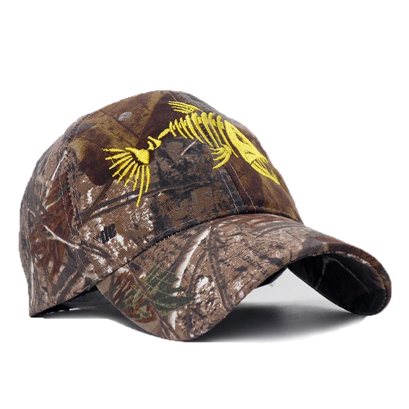 New Camo Baseball Cap Fishing Caps Cotton Men Outdoor Hunting Camouflage Jungle Hat Embroidery Dad Cap Summer Sun Hats