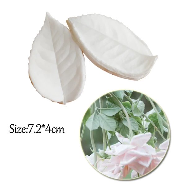 2pcs Rose Petal Silicone Veiner Mould Meridians Bake Gumpaste Clay Fondant Mold Cake Decorating Tool,Forma Silikonowa CS365