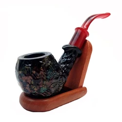 Classic Short Pipe Chimney Smoking Pipes Mouthpiece Tobacco Pipe Cigar Narguile Grinder Smoke Best Gifts
