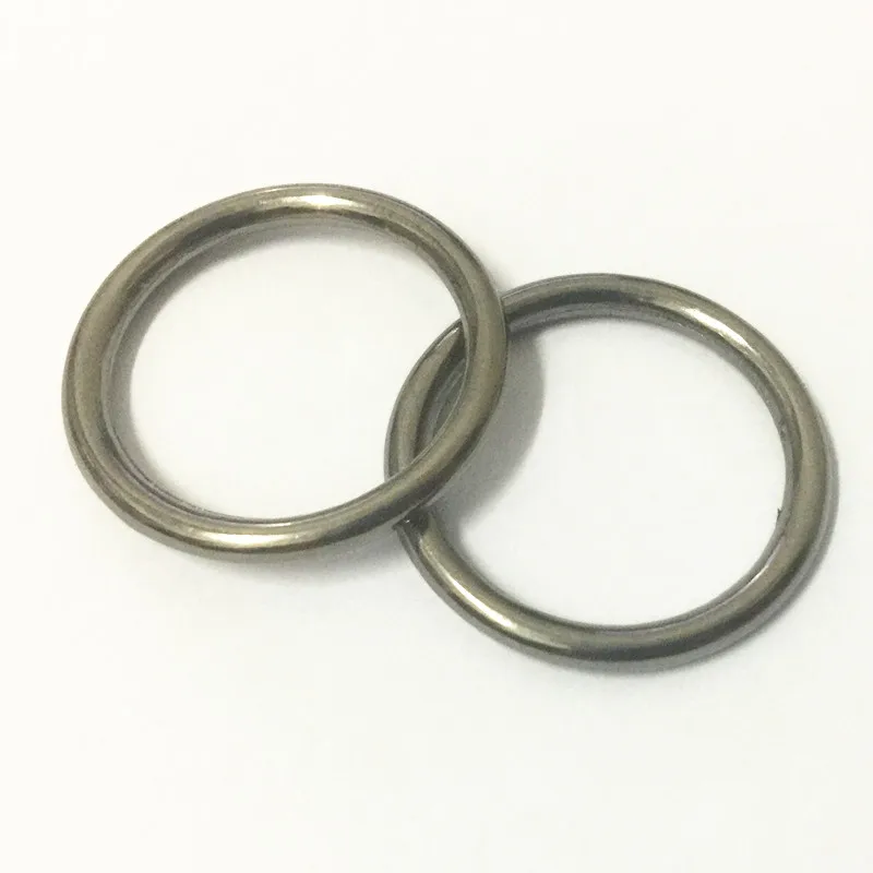 6pcs pack Gun Black  heavy O Rings 20mm inner seamless BUCKLE horse rug saddles tack anti rust bag parts & accessories