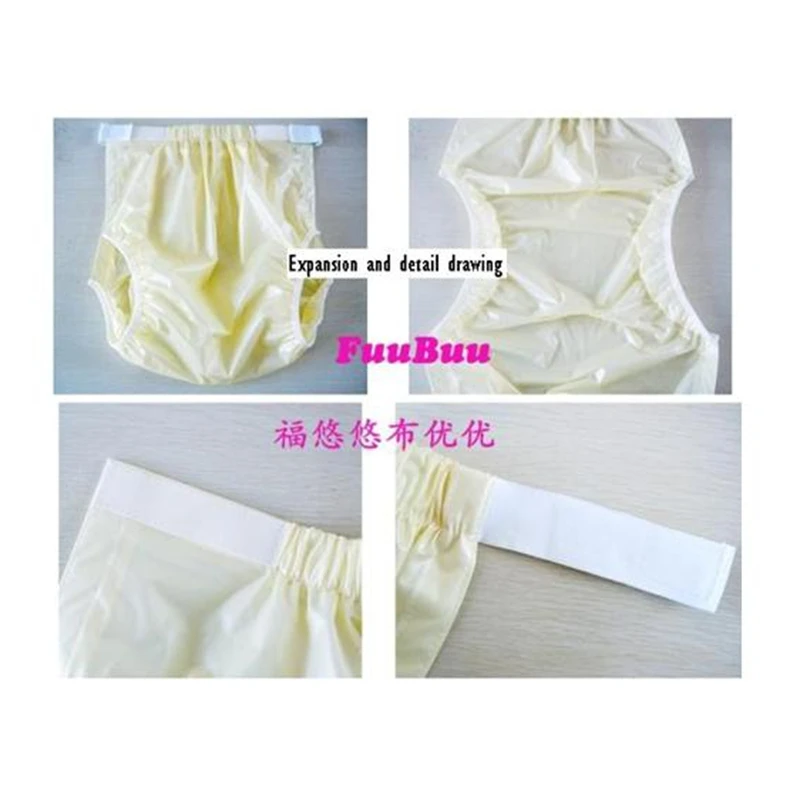 Free Shipping FUUBUU2227-transparent  adult diapers non disposable diaper adult incontinence plastic pants diaper