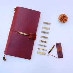 Genuine Leather Notebook Closer Protective Leather Piece New With Repair Rubber Band For Handmade Travel Journal Accessories