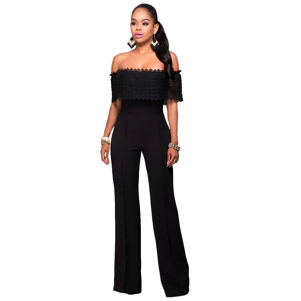 2019 Fashion Women One-piece Clothing tube Jumpsuit Lace Cool Sexy Bodysuit