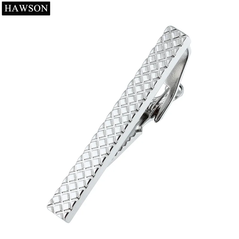 HAWSON Simple 4 Colors Designs Tie Clips for Men  Fashion Luxury Wedding Shinny Tie Bar Pin