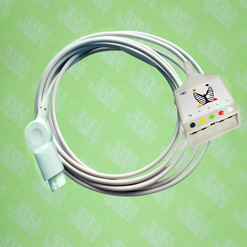 Compatible with PHILIPS(HP) ECG Machine, HP 12pin 5 lead ECG trunk cable, IEC or AHA,Use for PHILIPS(HP) leadwire.