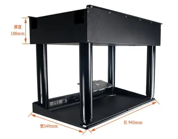 Bar DJ electric lift frame 2 meters travel mixer remote control lifting column super load lifter