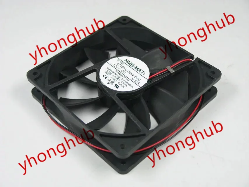 NMB-MAT 4710KL-04W-B40 E00 DC 12V 0.52A 120x120x25mm Server Cooling Fan