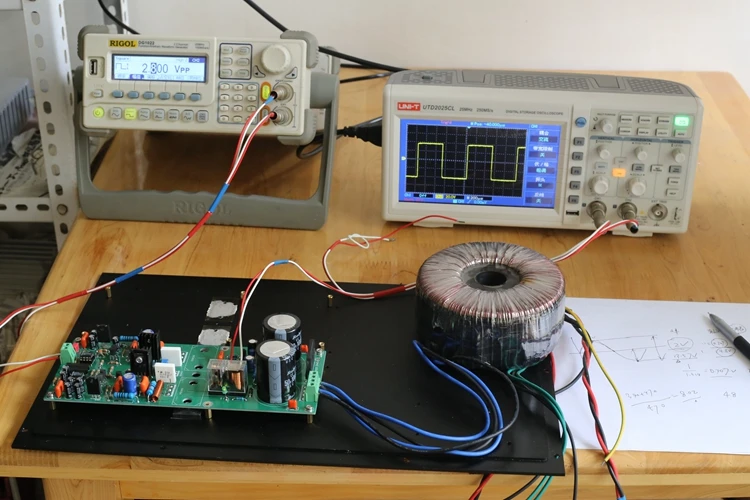 Amplificateur de puissance Mono 100W assemblé sur tube 2SC2922/2SA1216, panneau à base Sugden SF200 amp