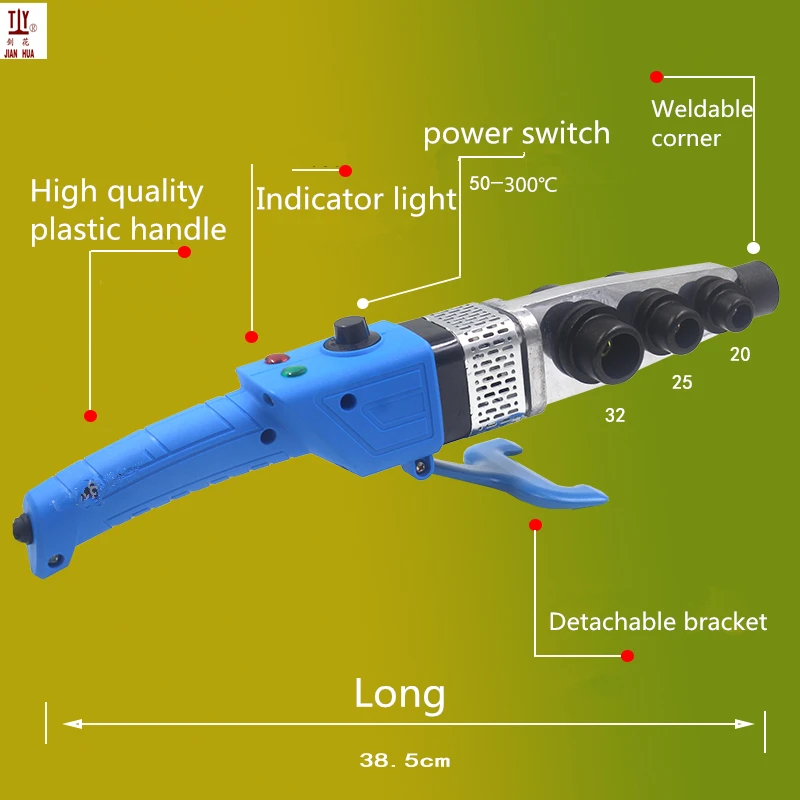 New Type PPR Plastic Welding Machine 20-32mm Fuser Overall Handle 800W Power High Performance Fast Heat