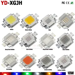 Matrix Bulb LED Chip 10W SMD COB Light Bead Warm Cold White Red Green Blue Orange Amber Golden Cyan RGB Full Spectrum Grow Light