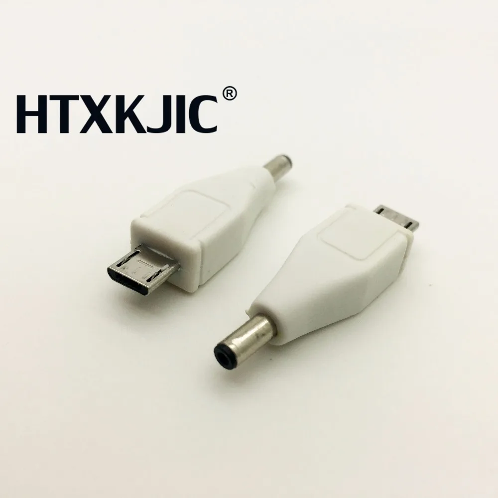 10 قطع مايكرو usb ذكر التوصيل إلى العاصمة 3.5*1.1 ملليمتر ذكر التوصيل dc المقابس شحن موصل الطاقة محول للهاتف المحمول