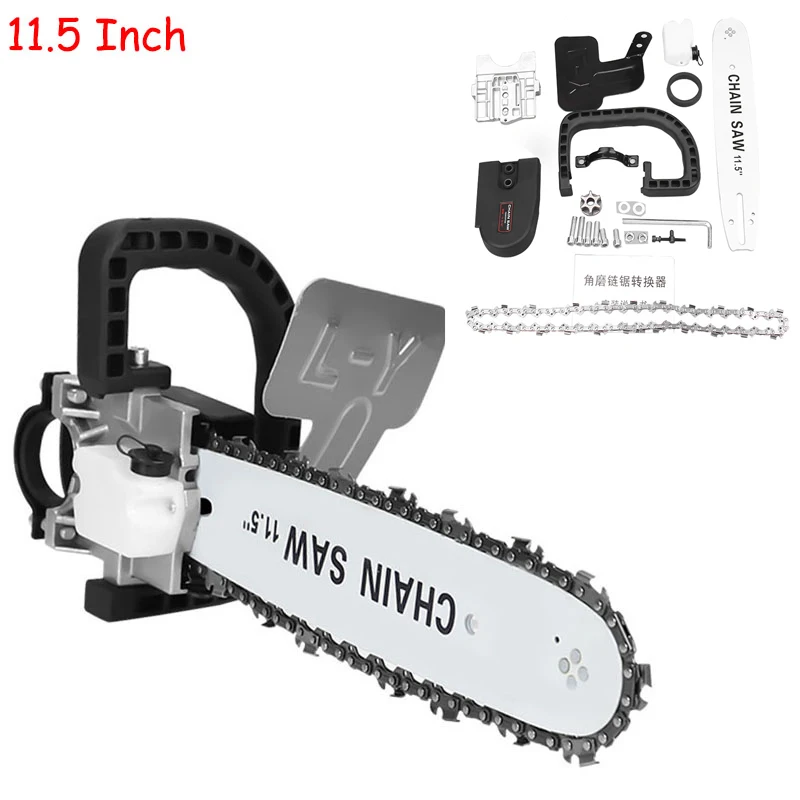 11.5 Inch Chainsaw Bracket Changed M10+M14 Angle 100 Angle Grinder Electric Angle Grinder Into Chain Saw Woodworking Power Tool