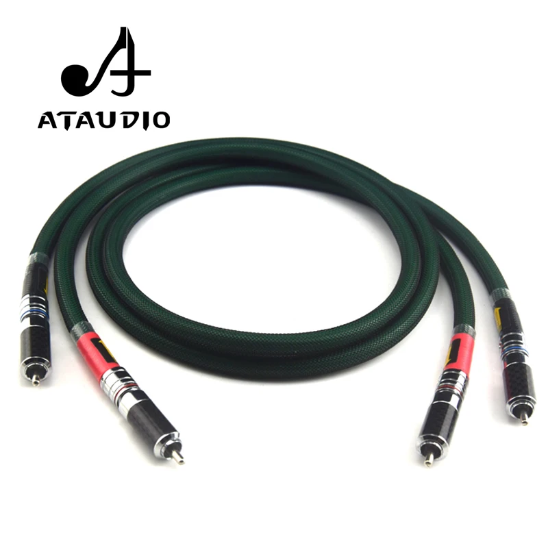 ATAUDIO 2328 Hifi RCA Cable Hi-end Silver Plated 2rca male to 2rca male CD Amplifier Interconnect Rca Cable
