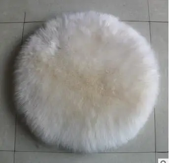 immitation wool round chair cushion bench sheepskin tatami seat mat living room bay window floor yoga wicker chair cushion