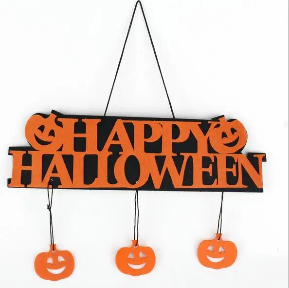 

Halloween Decoration HAPPY HALLOWEEN Hanging Hang Tag Window Decoration Pumpkin Hanging Strips