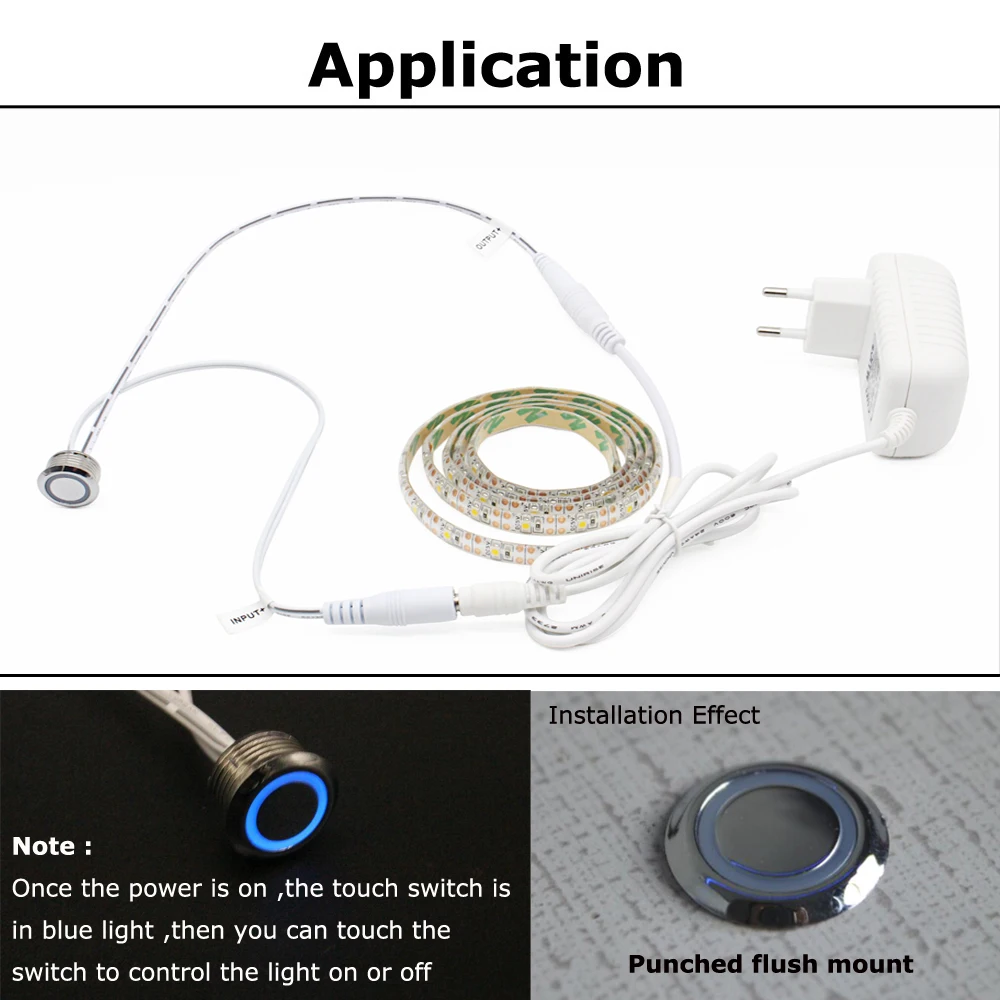 Motion Sensor 12V PIR Sensor 12 Volt 24V Touch Sensor DC Connector Light Movement Detector ON OFF Switch Light Timer Infrared